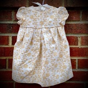 Janie and Jack Floral Beige Dress 3-6 month